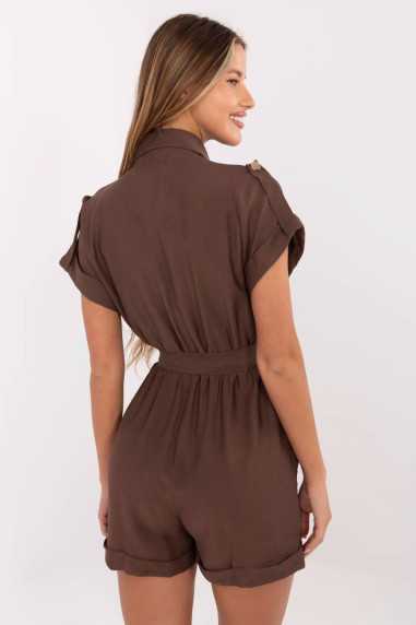 Combinaison Brun  -  Italy Moda 