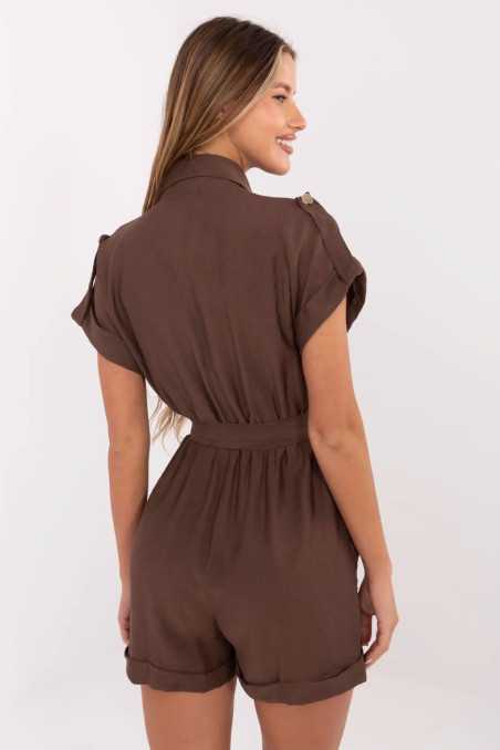 Combinaison Brun  -  Italy Moda 