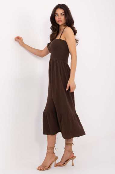 Robe de jour Brun  -  Italy Moda 