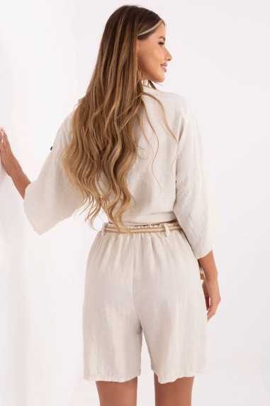 Shorts Beige  -  Italy Moda 