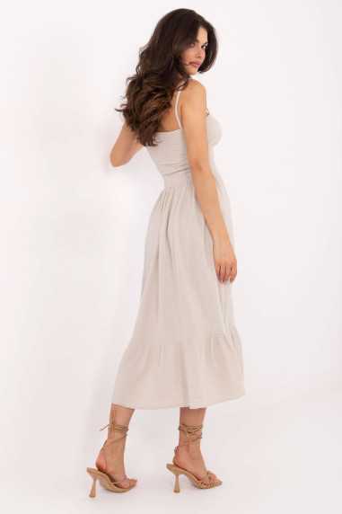 Robe de jour Beige  -  Italy Moda 