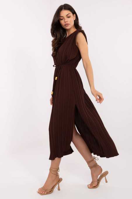 Robe de jour Brun  -  Italy Moda 