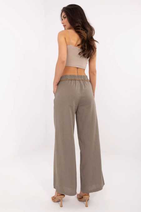 Pantalon femme Beige  -  Italy Moda 