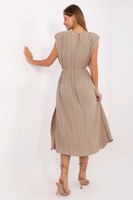 Robe de jour Beige  -  Italy Moda 