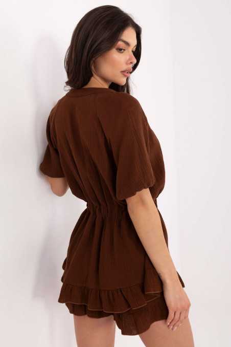 Combinaison Brun  -  Italy Moda 