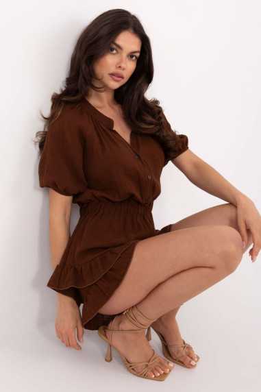 Combinaison Brun  -  Italy Moda 