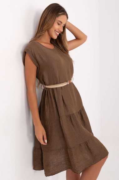 Robe de jour Brun  -  Italy Moda 