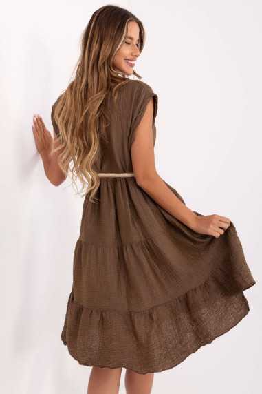 Robe de jour Brun  -  Italy Moda 