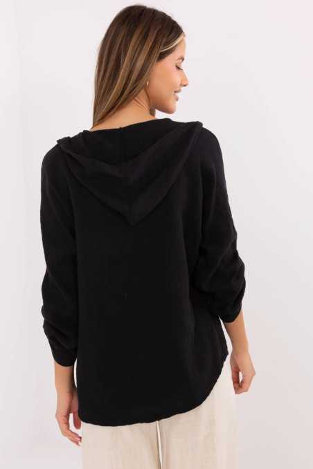 Chemise Noir  -  Italy Moda 