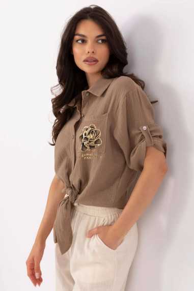 Chemise Beige  -  Italy Moda 