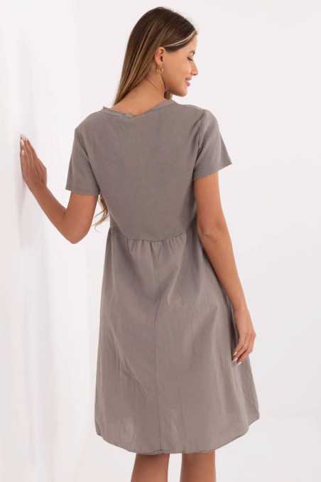 Robe de jour Beige  -  Italy Moda 