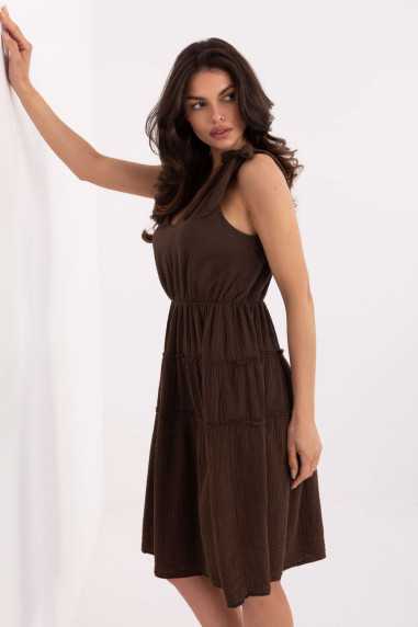 Robe de jour Brun  -  Italy Moda 