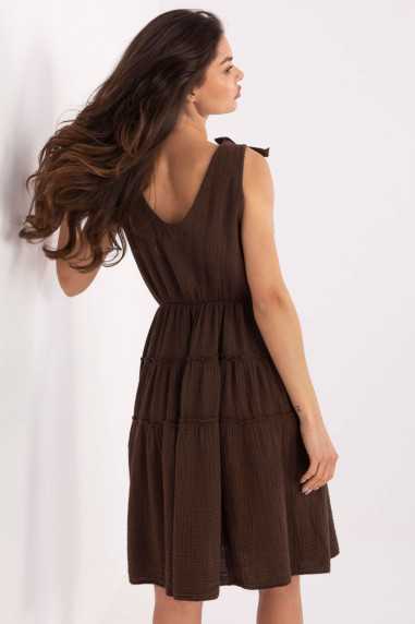 Robe de jour Brun  -  Italy Moda 