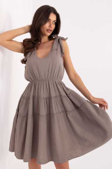Robe de jour Beige  -  Italy Moda 