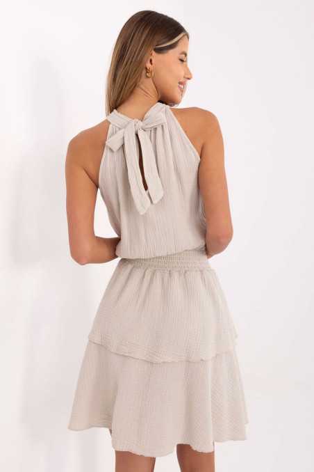 robe de jour Beige  -  Italy Moda 