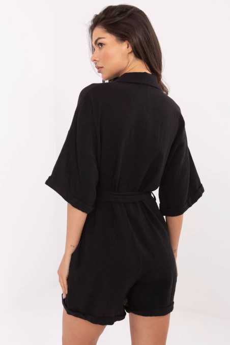 Combinaison Noir  -  Italy Moda 