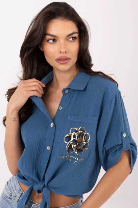 Chemise Bleu  -  Italy Moda 