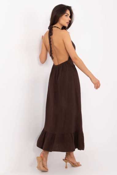 Robe de jour Brun  -  Italy Moda 