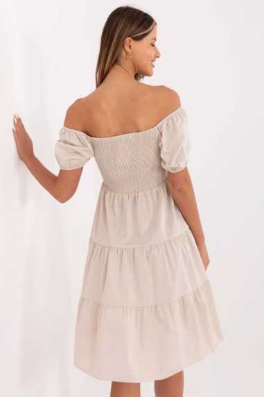 Robe de jour Beige  -  Italy Moda 