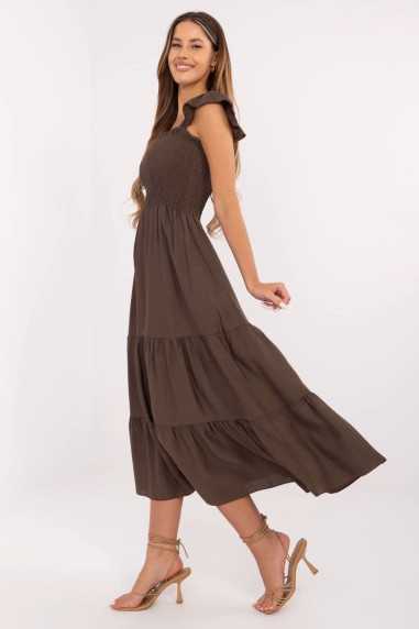 Robe de jour Brun  -  Italy Moda 