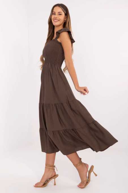 Robe de jour Brun  -  Italy Moda 