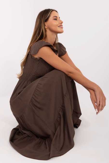 Robe de jour Brun  -  Italy Moda 