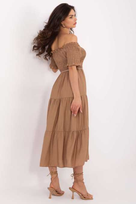 Robe de jour Brun  -  Italy Moda 