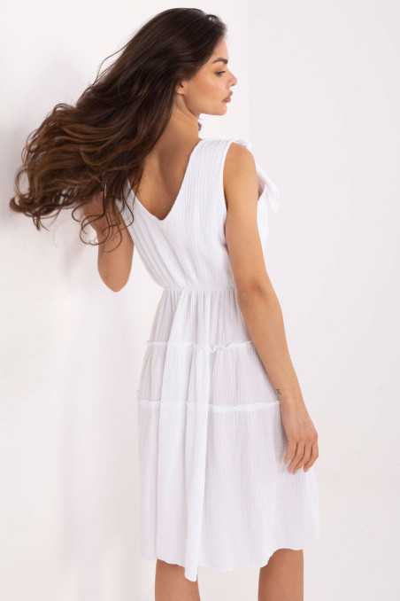 Robe de jour Blanc  -  Italy Moda 