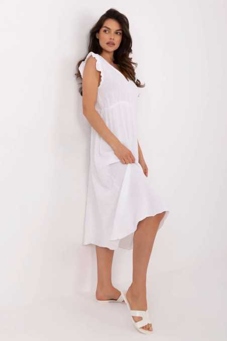 Robe de jour Blanc  -  Italy Moda 