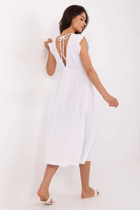 Robe de jour Blanc  -  Italy Moda 