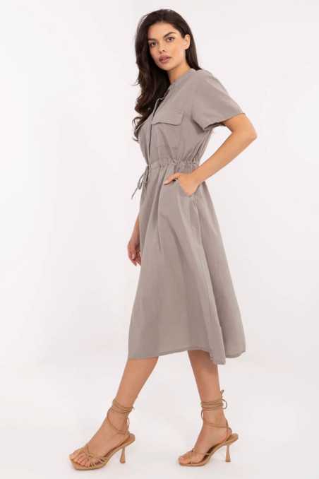 Robe de jour Beige  -  Italy Moda 