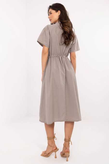 Robe de jour Beige  -  Italy Moda 