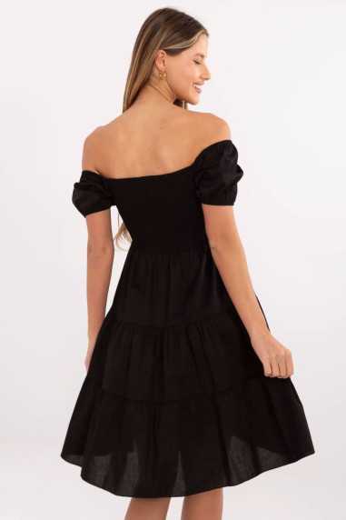 Robe de jour Noir  -  Italy Moda 
