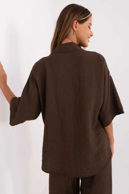 Chemise Brun  -  Italy Moda 