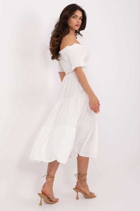 Robe de jour Blanc  -  Italy Moda 