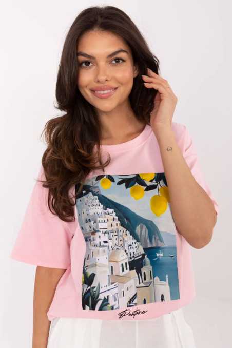 T-shirt Rose  -  Italy Moda 