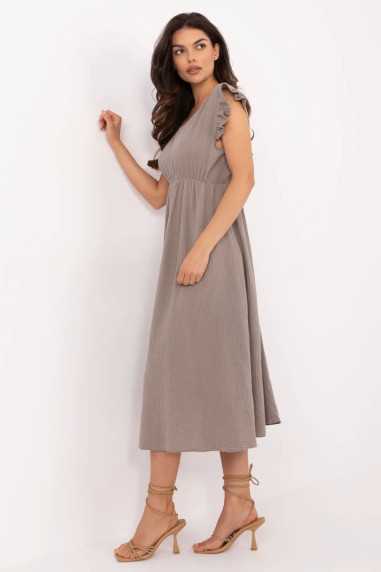 Robe de jour Beige  -  Italy Moda 