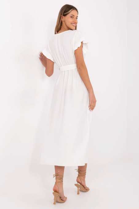 Robe de jour Blanc  -  Italy Moda 