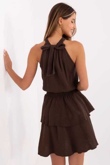 Robe de jour Brun  -  Italy Moda 