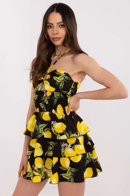 robe de jour Noir  -  Italy Moda 