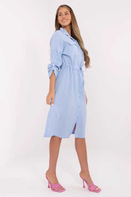 Robe de jour Bleu  -  Italy Moda 