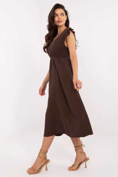 Robe de jour Brun  -  Italy Moda 