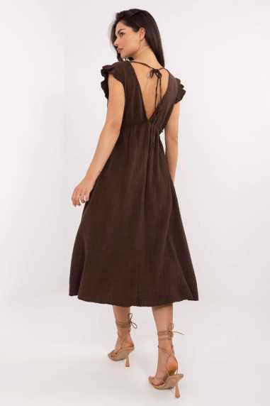 Robe de jour Brun  -  Italy Moda 