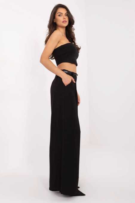 Pantalon femme Noir  -  Italy Moda 