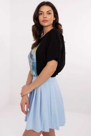 T-shirt Noir  -  Italy Moda 