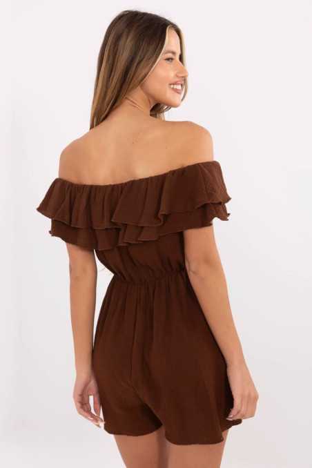 Combinaison Brun  -  Italy Moda 