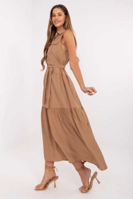 Robe de jour Brun  -  Italy Moda 