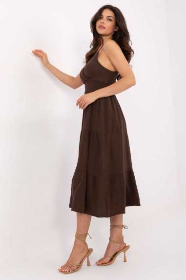 Robe de jour Brun  -  Italy Moda 