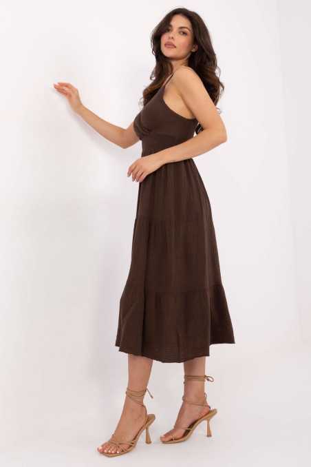Robe de jour Brun  -  Italy Moda 