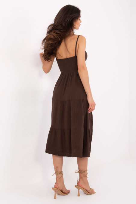 Robe de jour Brun  -  Italy Moda 